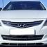 Бампер Передний Hyundai Solaris с 2014г.-2017г.седан, цвет: PGU Белый кристалл.