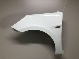 Крыло Hyundai Solaris ll с 02.2017г.- по 2020г. седан, Левое с отверстием под повторитель поворота, цвет: PGU Белый кристалл, 