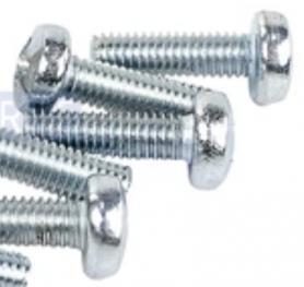 Винт ручки-поручня потолка короткий, белый ВАЗ-2110 6*20.