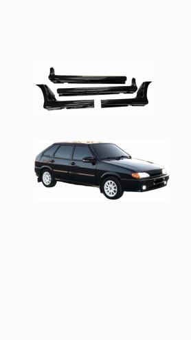 Пороги Наружние - Обтекатели LADA-2114. цвет: Космос-665, комплект 4 штуки. Оригинал.